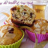 recette Muffins des Mille et Une Nuits (pistaches, dattes, amandes, miel, fleur d’oranger et orange)