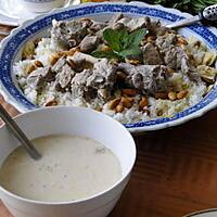 recette Mansaf (plat national de Jordanie)