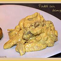 recette Poulet aux champignons et à la vache qui rit