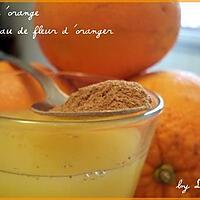 recette Jus d'orange à l'eau de fleur d'oranger