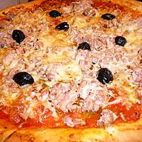 recette Pizza aux thons et a la tomates