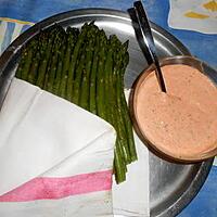 recette Asperges vertes sauce paprika