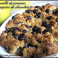 recette Crumble de pommes aux pépites de chocolat