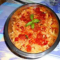 recette tagliatelle aux deux tomates