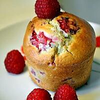 recette Muffins bien moelleux aux framboises