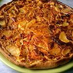 recette Tarte salée pommes de terre/carottes/lardons