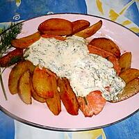 recette Filet de saumon creme d aneth,pommes de terres fondantes