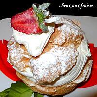 recette choux aux fraises