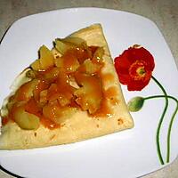 recette crepes et ses pommes caramélisées :allégées