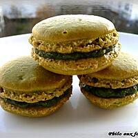 recette Macarons ganache à la pistache