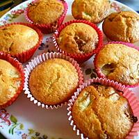 recette Muffins rhubarbe-chocolat blanc