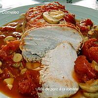 recette Rôti de porc à la tomate