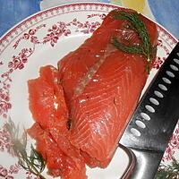 recette Gravlax ou saumon mariné a l aneth