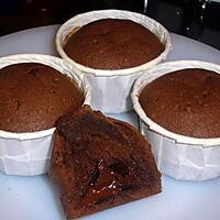 recette Muffins chocolat coeur fondant