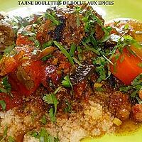 recette TAJINE DE BOULETTES DE BOEUF AUX EPICES