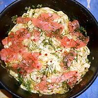 recette Tagliatelles au saumon fumé