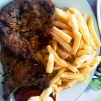 recette escalope de veau pané au frite .