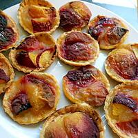 recette Tartelettes compote de pomme pêches blanches