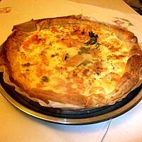 recette quiche  fruits de mer  et épinards