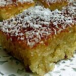 recette basboussa à la noix de coco