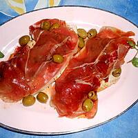 recette Escalope de dinde jambon serrano, tomates confites