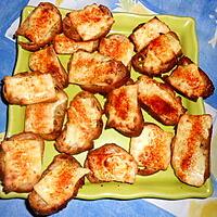 recette Petits croutons au fromage