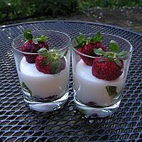 recette Verrines à la fraise et au kiwi