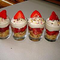 recette Verrine fraise-mascarpone