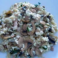 recette RISOTTO  AUX  CHAMPIGNONS DE   PARIS