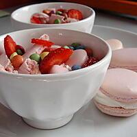 recette verrines fraise et chantilly à ma façon