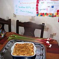 recette gateau rhubarbe,fraises,,,visite d un jardin ds le finistére