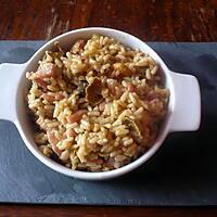 recette Risotto girolles/lardons