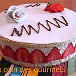 recette Fraisier à la crème au beurre aux pistaches