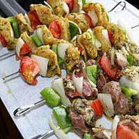 recette Montage des brochettes (agneau et dinde)