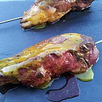 recette Grillades de magret de canard en brochettes