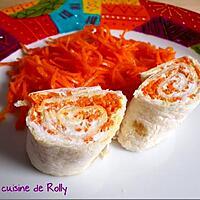 recette Wraps au chèvre frais et carottes