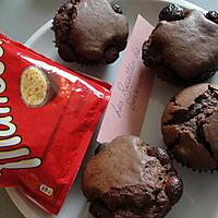 recette muffins chocolat et maltesers