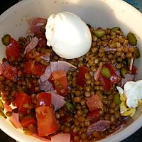 recette Salade de lentilles