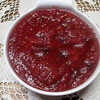 recette Compote de pommes et prunes rouges au micro-ondes.