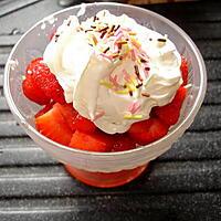 recette Fraises du jardin et chantilly