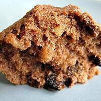 recette muffins choco fruits secs et raisins secs