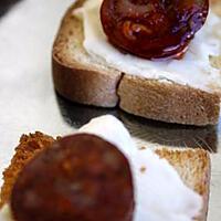 recette Toasts aux chorizo