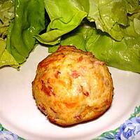 recette Muffins lardons ,oignons