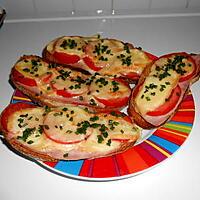 recette Bruschettas au maroilles.