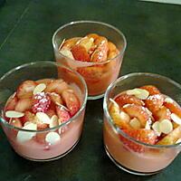 recette petite mousse de fraise et amande éffilées