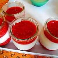 recette Panna cotta fraises/framboises