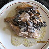 recette Escalopes de poulet aux champignons