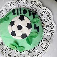 recette gâteau football