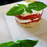 recette MILLEFEUILLES DE TOMATES ET CHEVRE