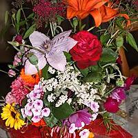 recette Fabrication d'une composition florale (fleurs fraîches), pour centre de table ou à offrir et ...